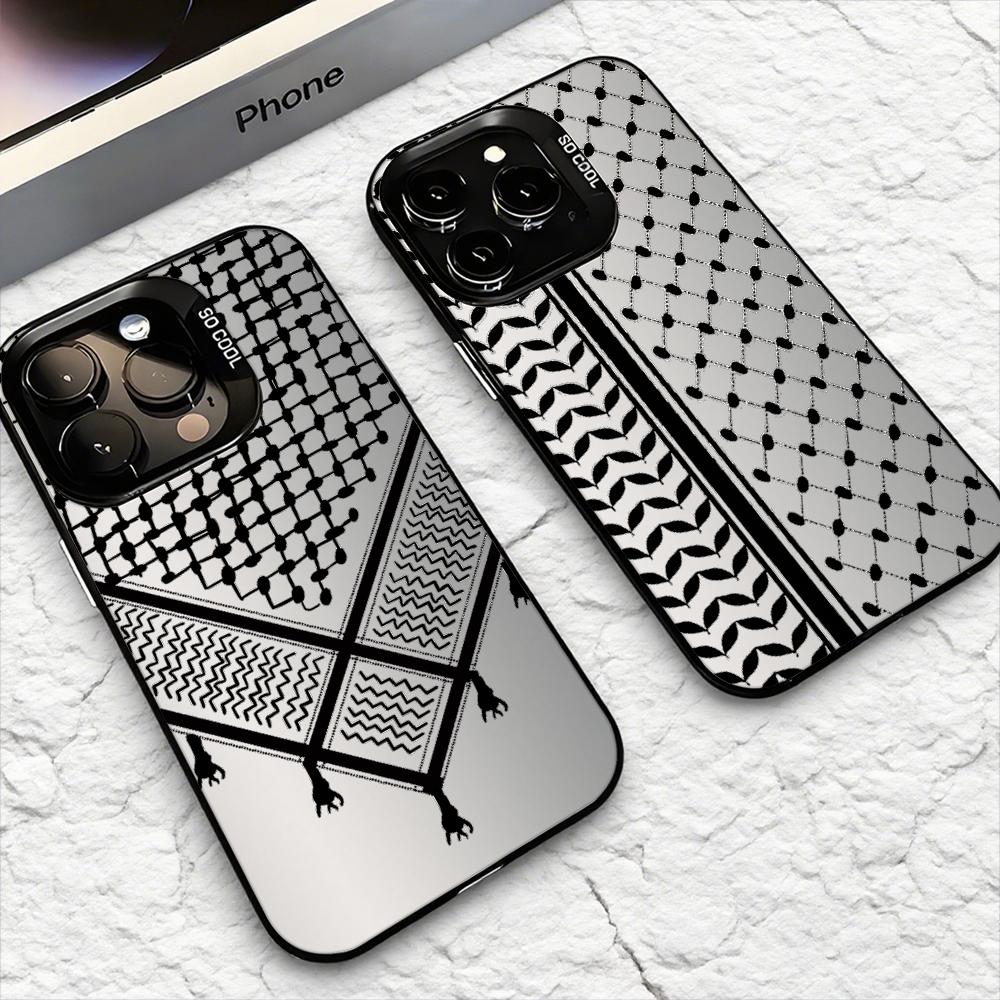 Phone Cases For Iphone 13 - غطاء هاتف بتصميم الكوفية الفلسطينية لأجهزة