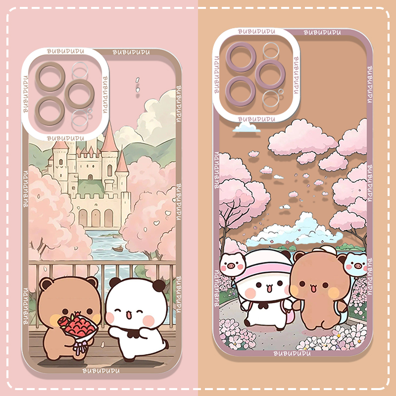 Phone Cases Cute - غطاء هاتف شفاف لطيف بتصميم BUBU