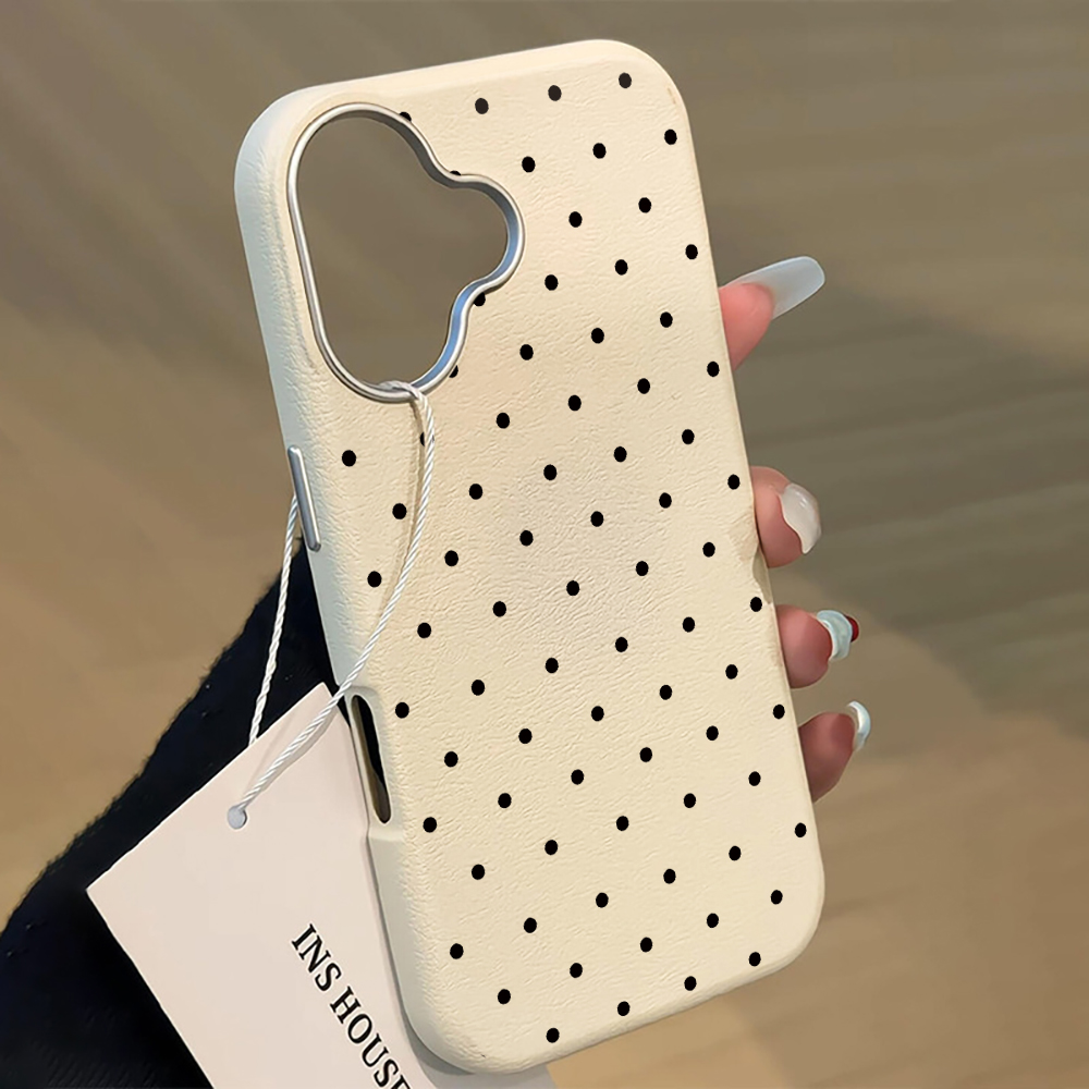 Phone Cases Expensive - غطاء هاتف كوري أنيق بنقاط البولكا