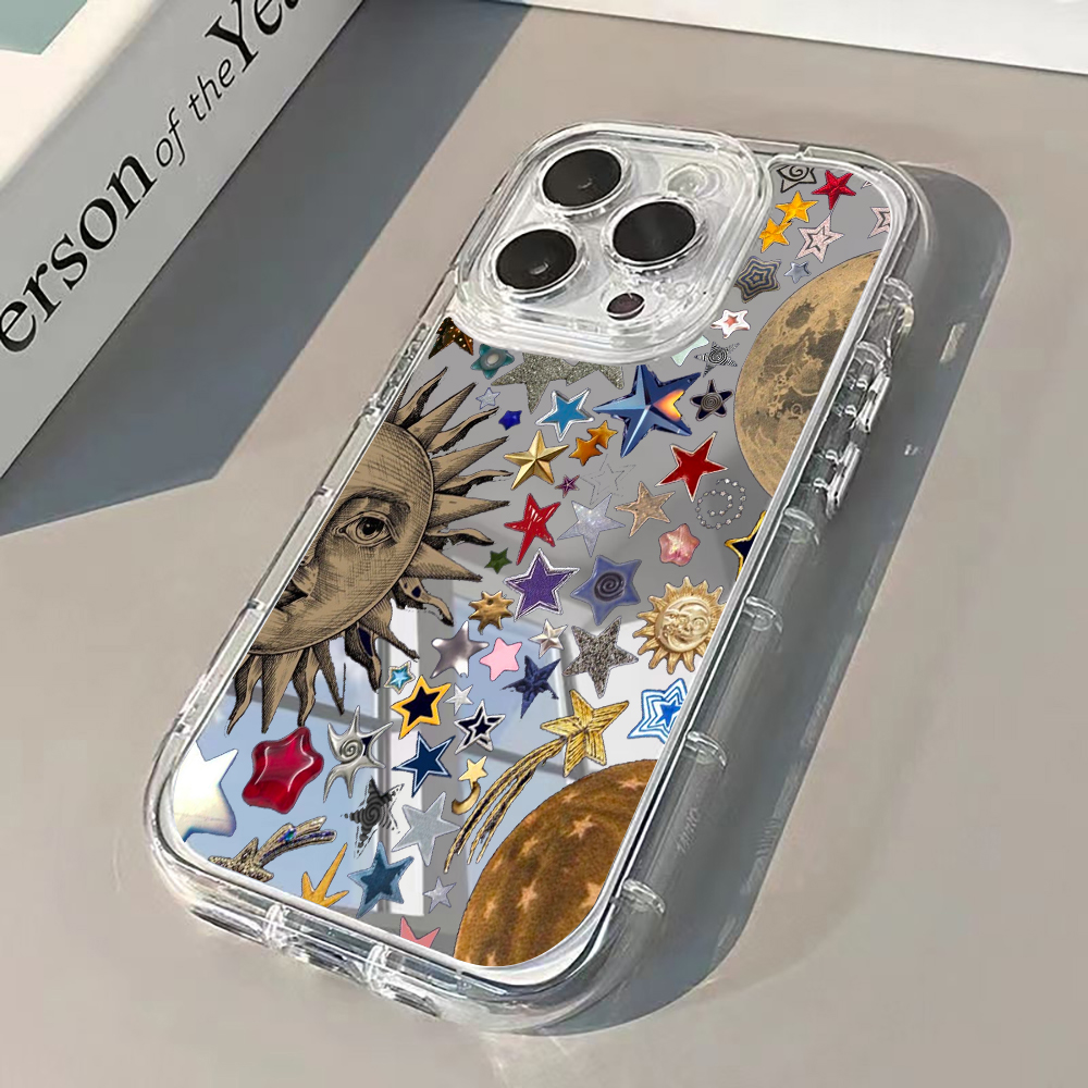 Phone Cases Expensive - غطاء هاتف ذهبي لامع بتصميم سماوي
