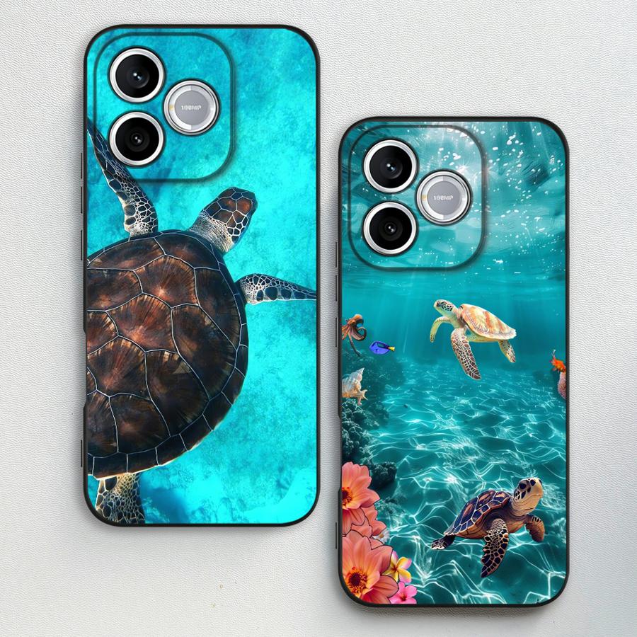 Phone Cases Honor - غطاء هاتف بتصميم السلحفاة تحت الماء