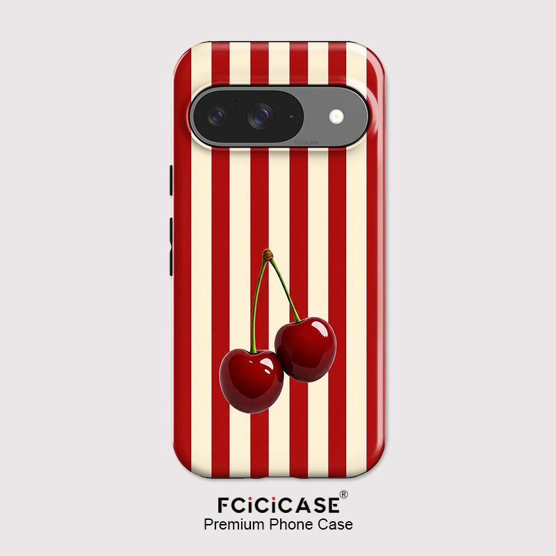 Phone Cases Pixel 10 - حافظة هاتف Fcicicase بنمط خطوط الكرز