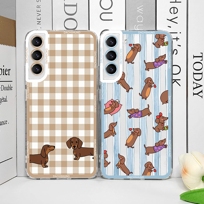 Phone Cases Galaxy S25 - غطاء هاتف لطيف بتصميم كلب النقانق