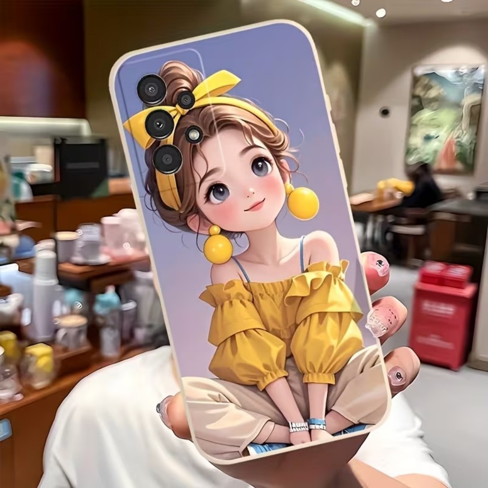 Phone Cases Cute - غطاء هاتف بتصميم فتاة كرتونية لطيفة