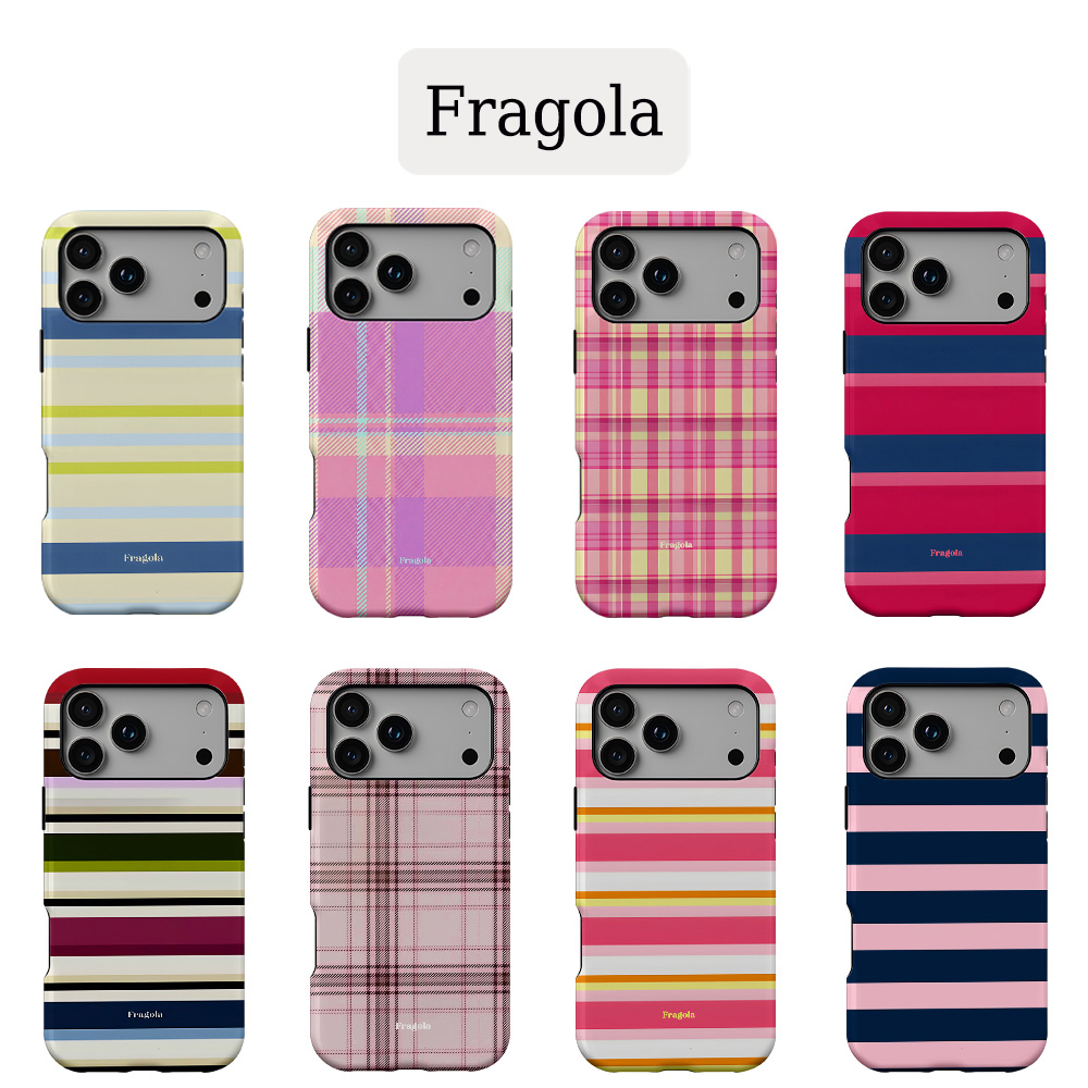 Phone Cases Burga - جراب هاتف فراجولا بخطوط ملونة مزدوج