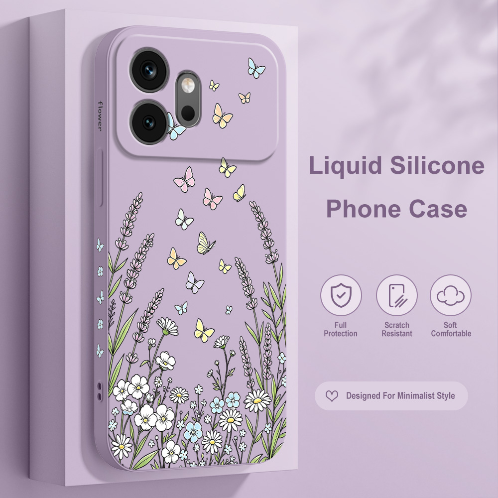 Phone Cases Honor - غطاء هاتف بتصميم فراشة العشب لهواتف