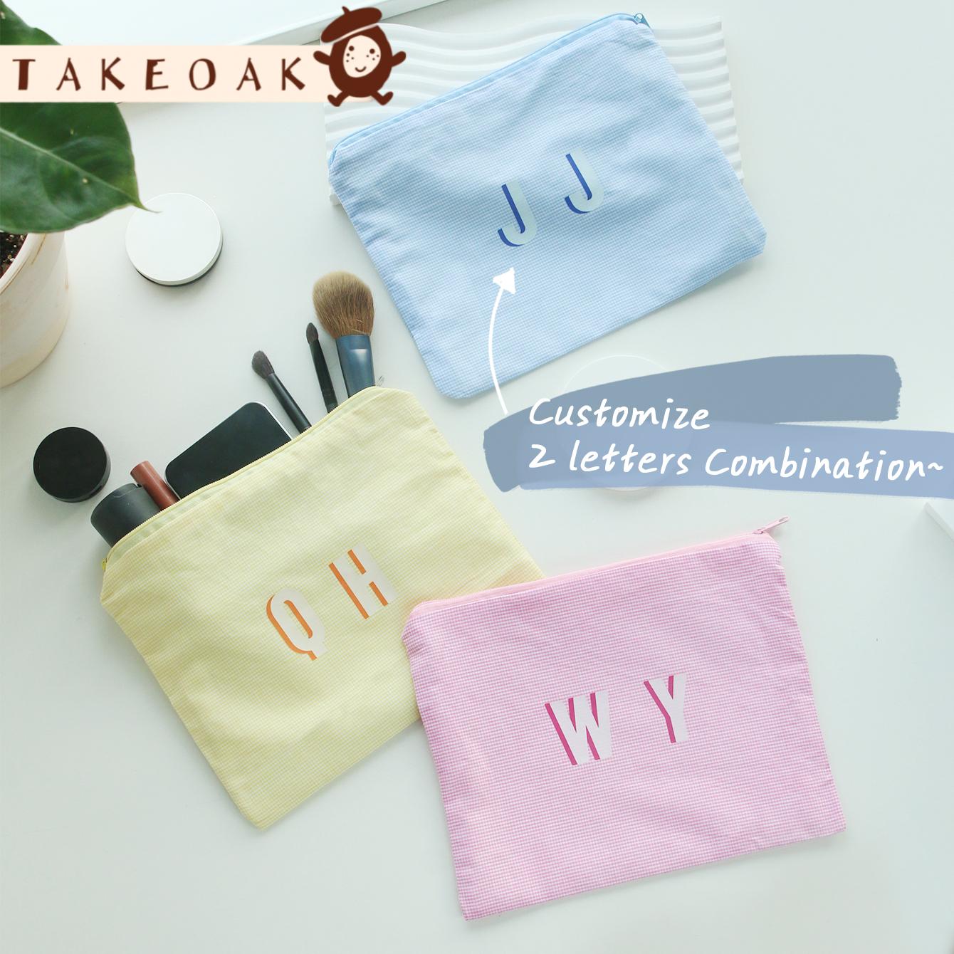 Monogram Custom Case - حقيبة مكياج شخصية بحرفين أوليين، حقيبة