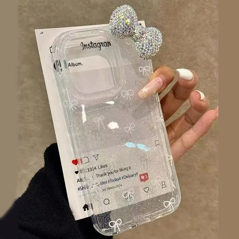 Phone Cases Expensive - الفاخرة تألق مسحوق ثلاثية الأبعاد كامل