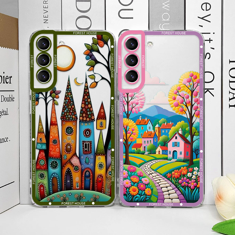 Hand Painted Forest House Clea - مراجعة Phone Cases Burga وسعره