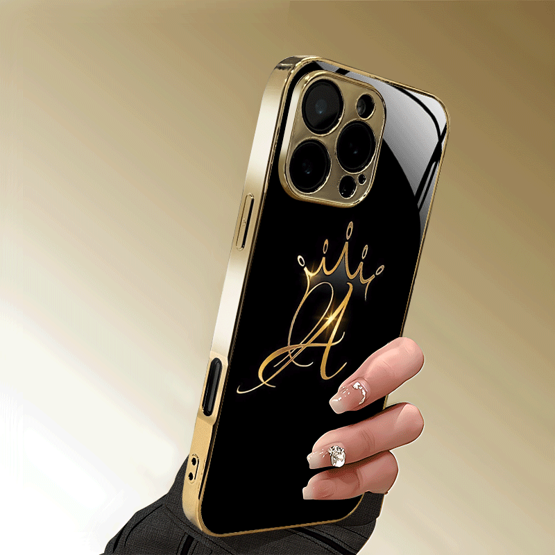 حافظة صلبة ذهبية فاخرة لهاتف آ - مراجعة Monogram Custom Case وسعره