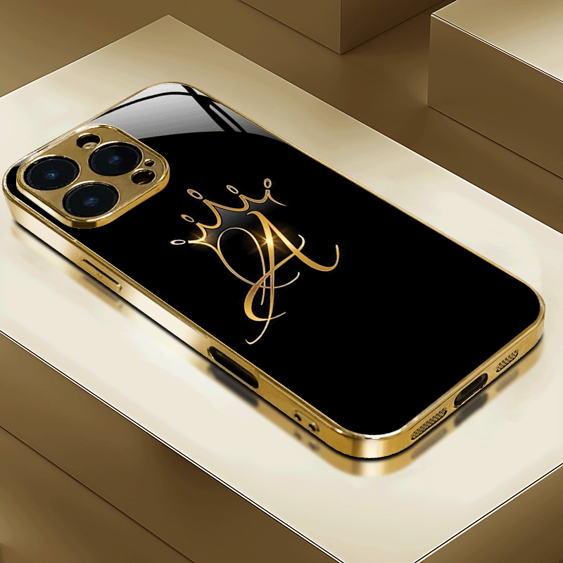 حافظة صلبة ذهبية فاخرة لهاتف آ - مراجعة Monogram Custom Case وسعره