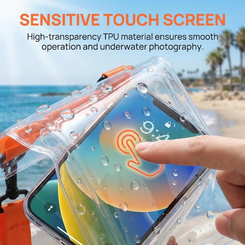 حقيبة هاتف كبيرة السعة مقاومة  - مراجعة Phone Cases Beach وسعره