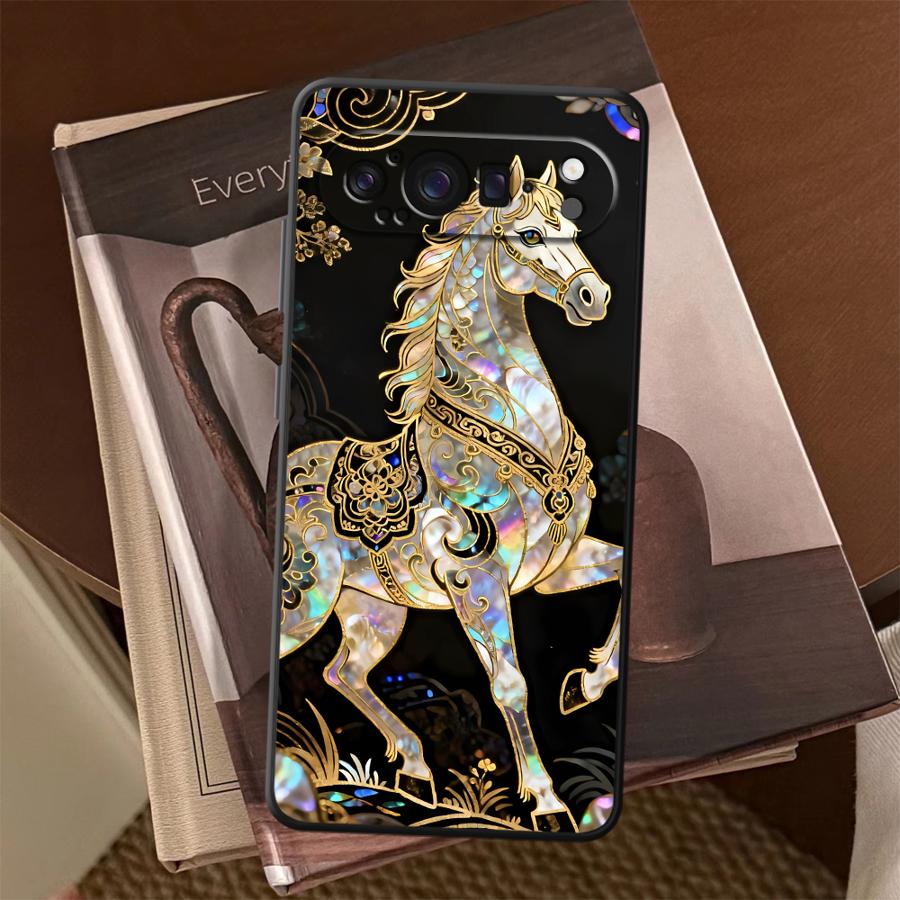 غطاء هاتف Lucky Horse Funda له - مراجعة Phone Cases Pixel 9A وسعره