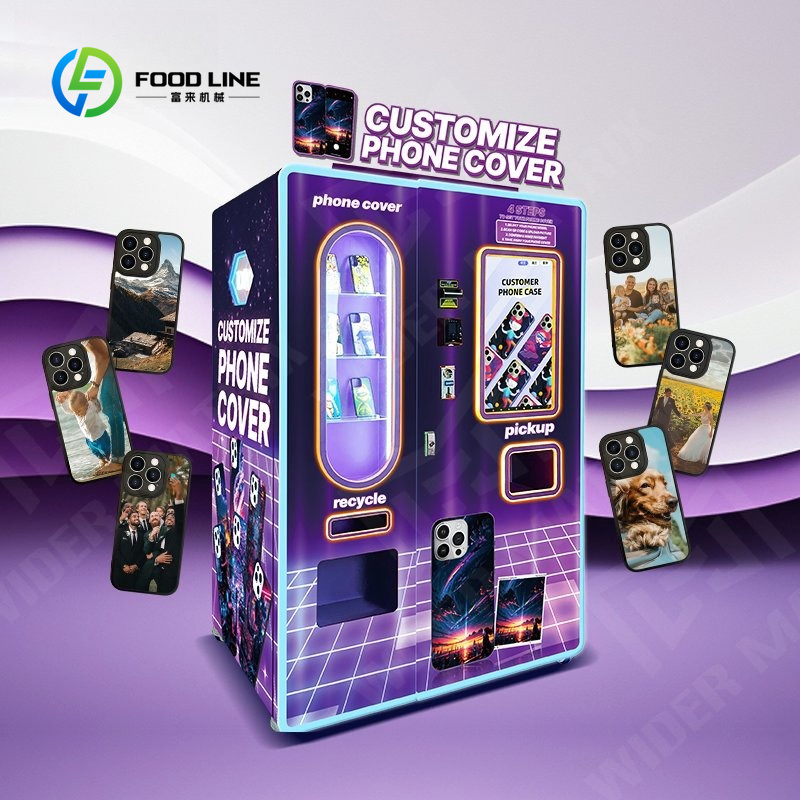 آلة صنع أغطية الهواتف ذاتية ال - مراجعة Phone Cases Vending Machine وسعره