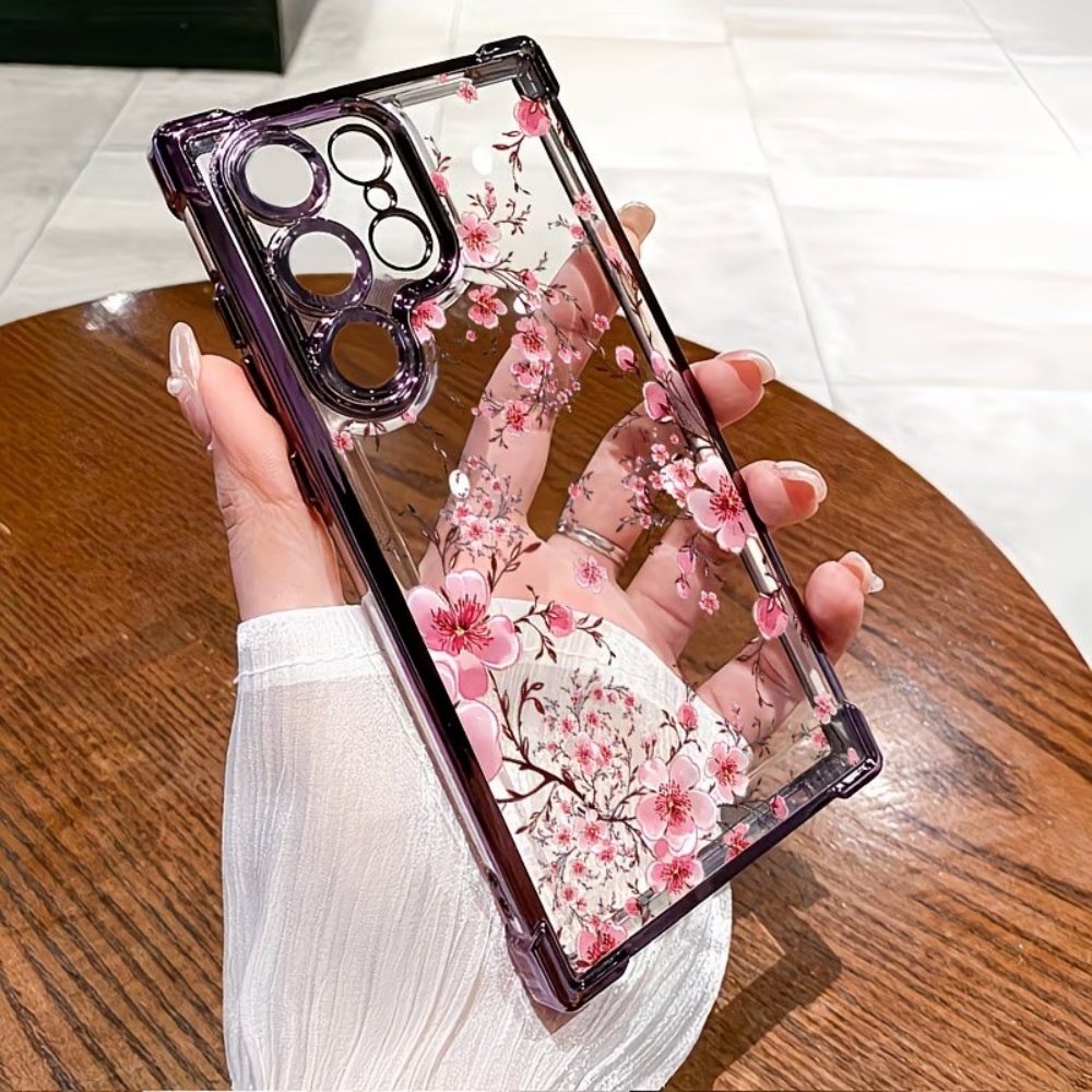 غطاء هاتف مطلي بزهر الكرز مضاد - مراجعة Phone Cases Galaxy S25 وسعره