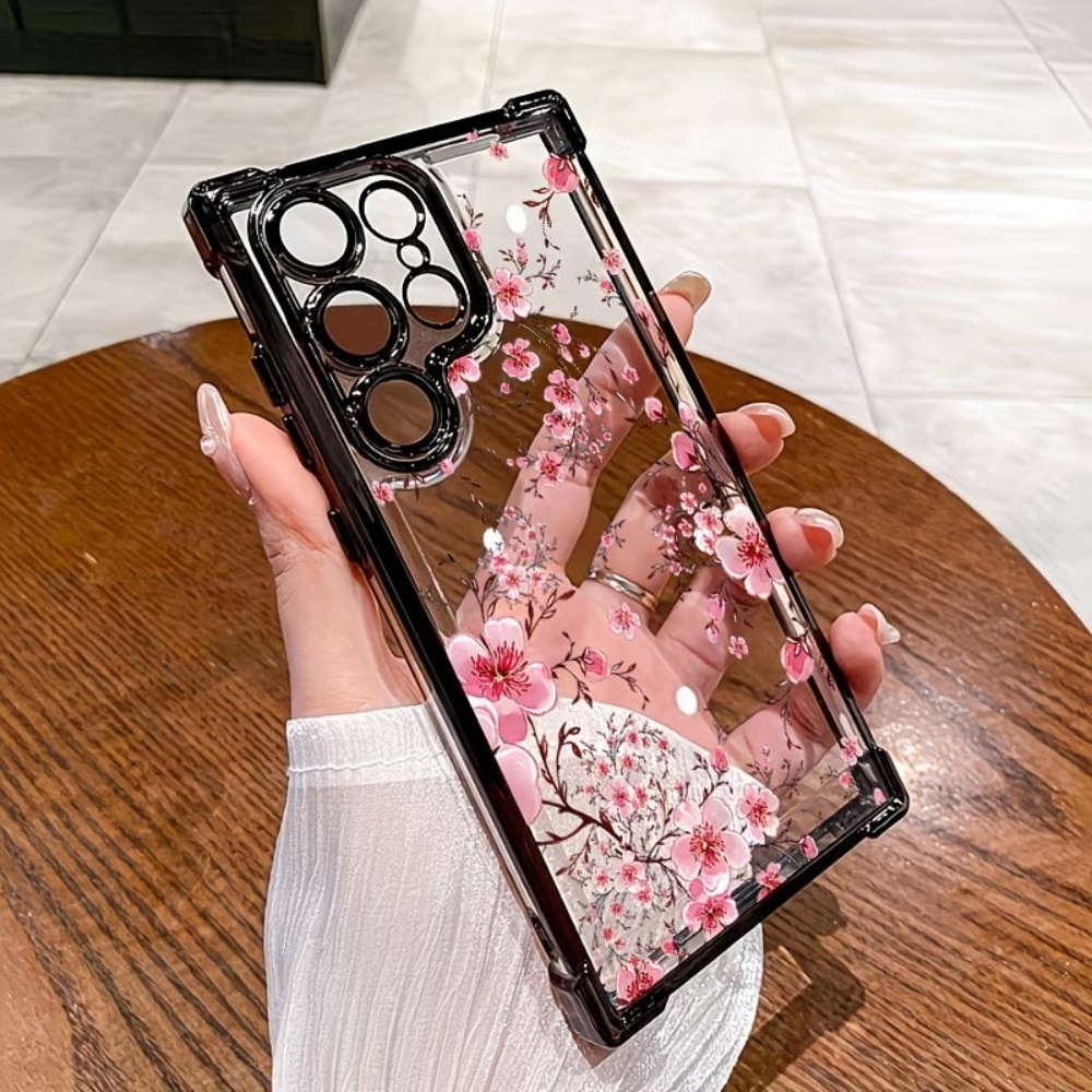 غطاء هاتف مطلي بزهر الكرز مضاد - مراجعة Phone Cases Galaxy S25 وسعره