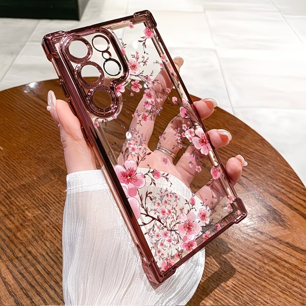 غطاء هاتف مطلي بزهر الكرز مضاد - مراجعة Phone Cases Galaxy S25 وسعره