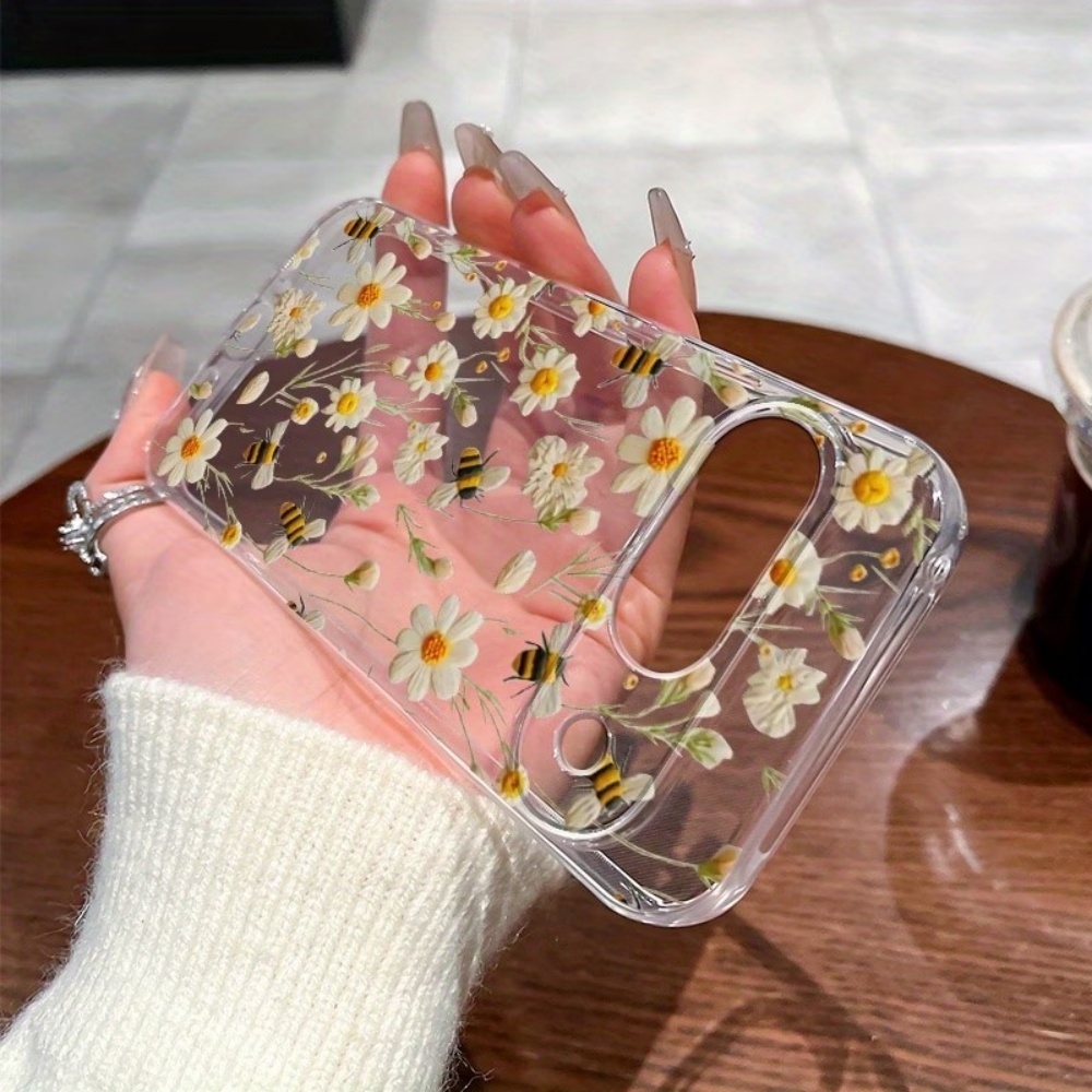 غطاء هاتف شفاف ناعم بنمط نحلة  - مراجعة Phone Cases Pixel 10 وسعره