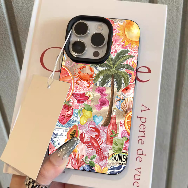 غطاء هاتف بنمط كولاج حفلات الش - مراجعة Phone Cases Beach وسعره