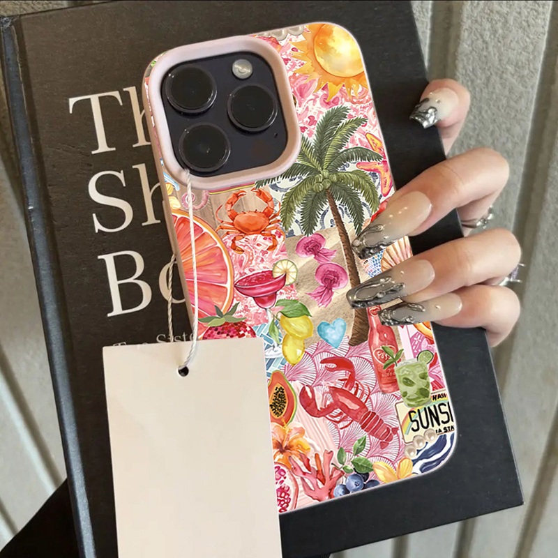 غطاء هاتف بنمط كولاج حفلات الش - مراجعة Phone Cases Beach وسعره