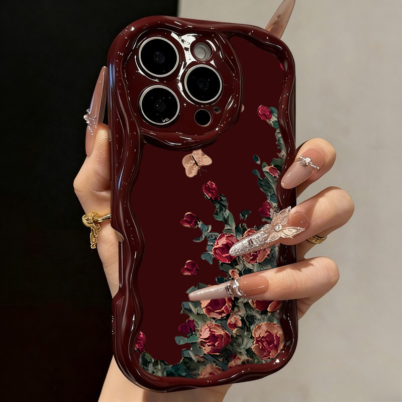 جراب هاتف فاخر بنمط زهور ريترو - مراجعة Phone Cases Expensive وسعره