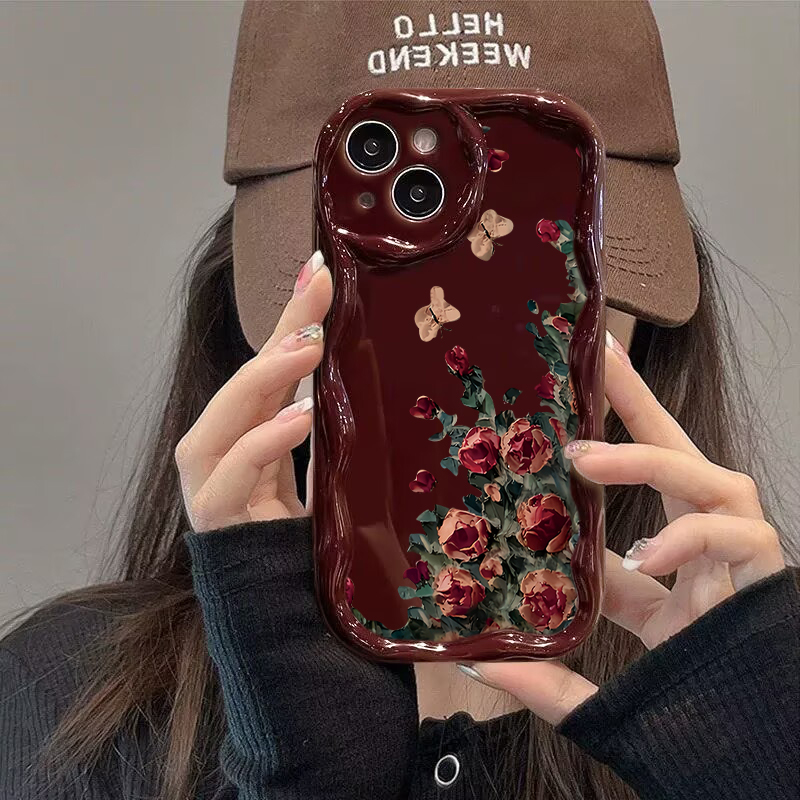 جراب هاتف فاخر بنمط زهور ريترو - مراجعة Phone Cases Expensive وسعره