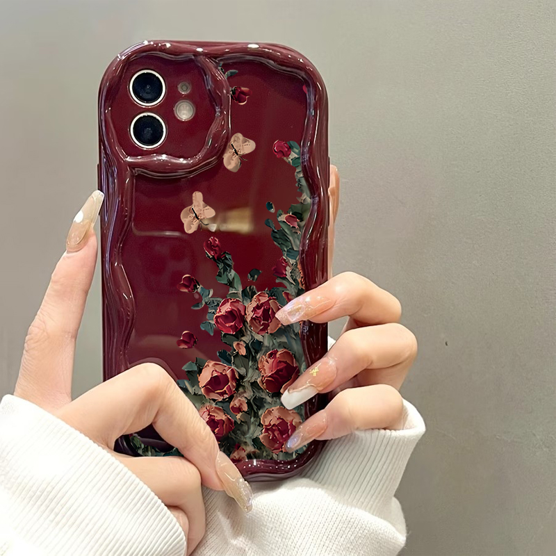 جراب هاتف فاخر بنمط زهور ريترو - مراجعة Phone Cases Expensive وسعره